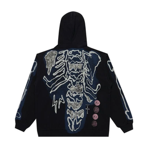 Hoodie Cactus Jack for Fragment Skeleton Graffiti